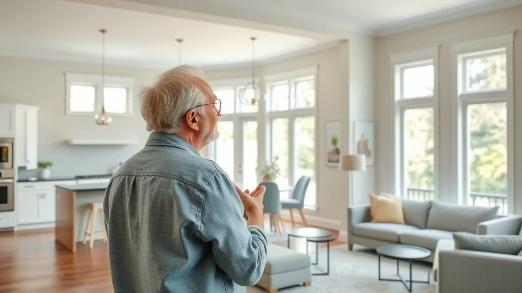 Homeowner admiring freshly painted living area - modern interior paint services columbia sc