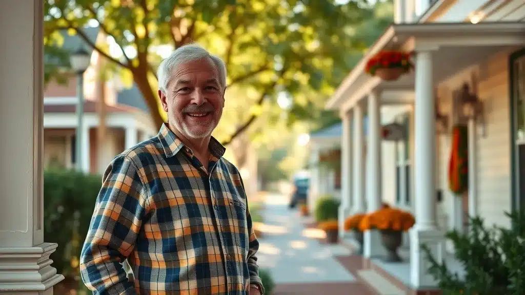 Inviting Columbia SC neighborhood street with well-painted homes - professional painters columbia sc
