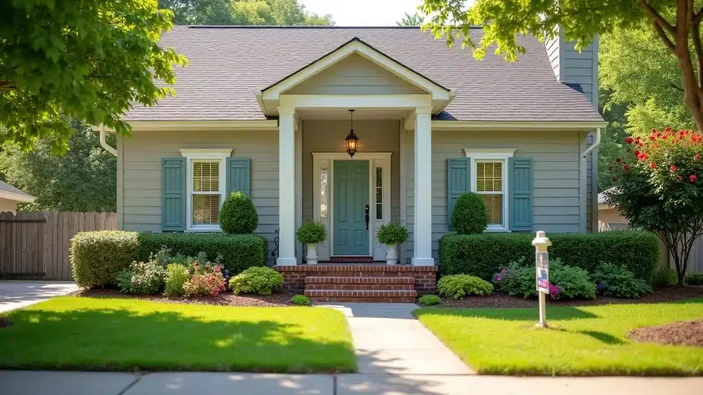 Inviting suburban home with fresh exterior paint and curb appeal in Columbia SC